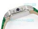 Swiss Replica Cartier Santos Green Face 100th Anniversary Ladies Watch Green Leather Strap (5)_th.jpg